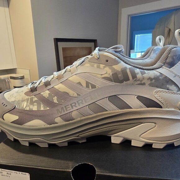 Merrell White Mountaineering X Moab Speed 2 GORE-TEX Grey J5006819 Mens Sz 13 - Picture 1 of 13